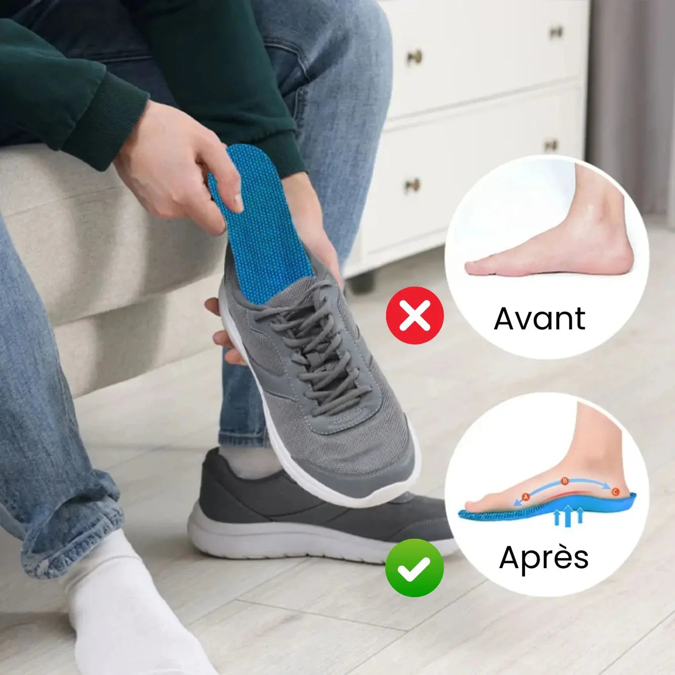 Semelles Péi - Soulagez vos pieds dès aujourd’hui, sans rendez-vous ni médicament